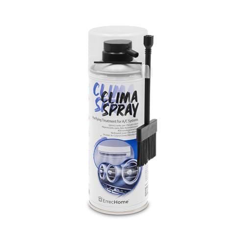 ErrecHome Clima Spray PRO, Limpiador para aires acondicionados con cepillo dispensador especial de cerdas duras para uso directo en intercambiadores de calor
