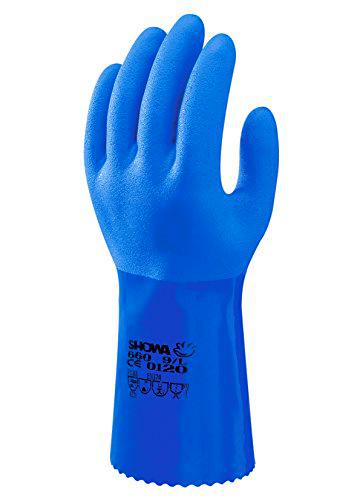 SHOWA 660, revestimiento de PVC, químico, azul, 11/XXL