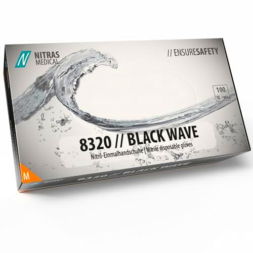 Nitras Medical 8320 BLACK WAVE - Guantes de nitrilo desechables