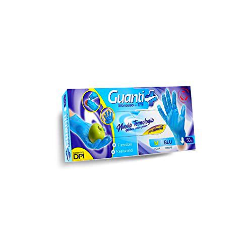 Di Canio Store Guantes desechables de TPE de 50 unidades