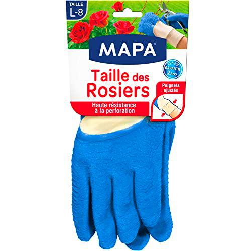 Mapa - Guantes de jardín, talla de rosas, L-8