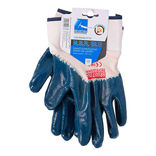 La briantina gua00477 a Guantes NBR Azul con manguito, talla 10