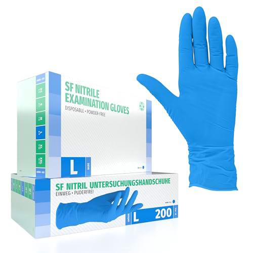 SF Medical Products Guantes de nitrile 200 piezas (L