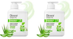 Dicora Urban Fit Gel Limpiador de Manos Aloe Vera 500 ml (Paquete de 2)