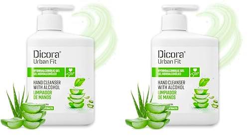 Dicora Urban Fit Gel Limpiador de Manos Aloe Vera 500 ml (Paquete de 2)