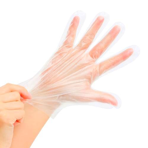 CHEFZOCO Guantes Desechables de Plástico, Guantes de PE