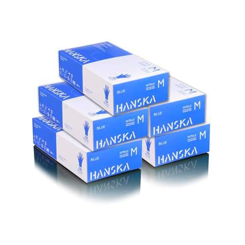 HANSKA Paquete de 500 guantes desechables de nitrilo Azul