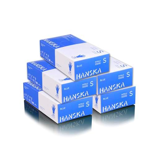 HANSKA Paquete de 500 guantes desechables de nitrilo Azul