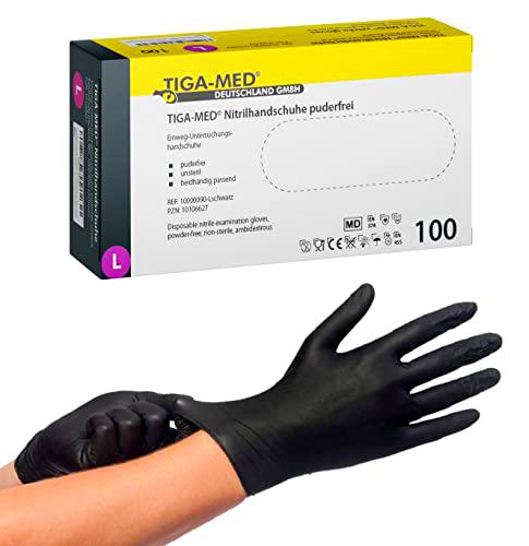Tiga-Med AQL 1.5 - Guantes de nitrilo desechables, sin polvo
