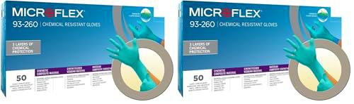 Ansell Microflex 93-260 Guantes Desechables de Nitrilo y Neopreno