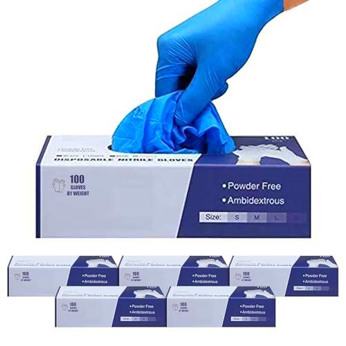 PANKTI Surgicals - Guantes de nitrilo sin polvo, grado alimenticio