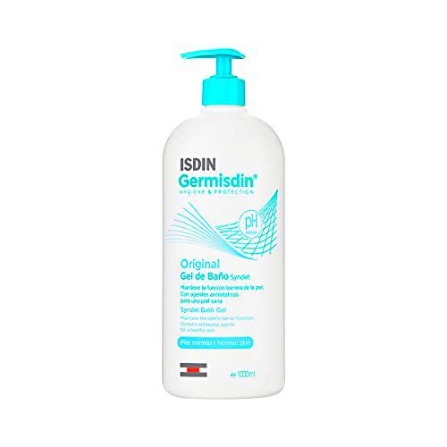 ISDIN Germisdin Original Higiene corporal y manos, gel de baño formulado con agentes antisépticos, 1000 ml