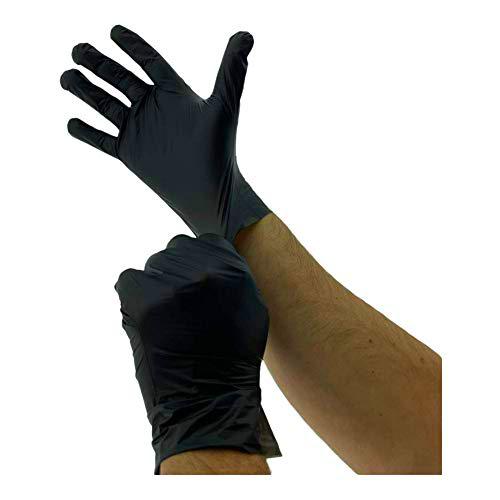 MC-Trend - 100 guantes desechables de TPE, color negro, XL