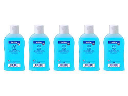 5 x 100ml Botella Sterillium Higiene Desinfección de manos Desinfectante incl