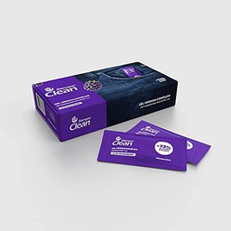 SiempreClean | Gel Hidroalcohólico en Sobres Individuales | Gel Higienizante Suave con la Piel | 73% de Alcohol Etílico | Perfume Mora | 100 Sobres x 1 ml